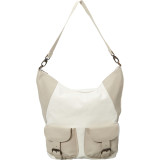 Large Canvas and Leather Tote Shoulder Bag