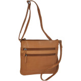 Soft Drum Dyed Leather Square Crossbody Bag