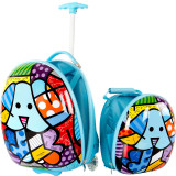 Britto Egg Shape Luggage with Backpack
