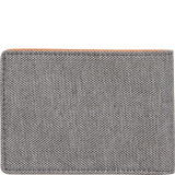 Recycled Twill and Leather Slim Bifold Wallet