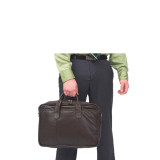 Leather Glacier Canyon 16-inch Slim-Line Briefcase