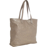 Leather Tote with Gold Foil Stars