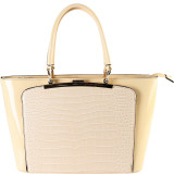 Women's Red Faux Leather Patent Tote Handbag