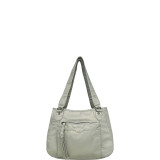 Pearlized Washed Satchel