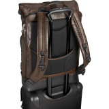 Alpha Bravo Luke Roll-Top Leather Backpack