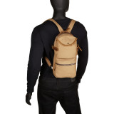 Slim Long Shape Cotton Canvas Backpack