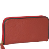 Roomy Zip Clutch Wallet