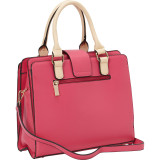 Edrie Triple Compartment Satchel Bag
