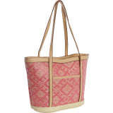 Paper Straw Tribal Tote