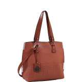 Lizzy Mazed Tote Bag with Removable Cosmetic Pouch