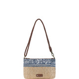 Boca Straw Convertible Clutch