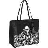 Embossed Bandana Tote With Tassels