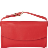 Josefa Leather Flap Clutch