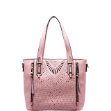 Faye Drive Laser-Cut Shoulder Bag