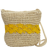 Color Block Crochet Crossbody