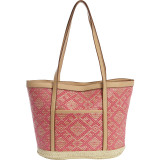 Paper Straw Tribal Tote