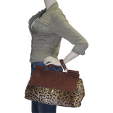 Rolled Strap Top Handle Satchel
