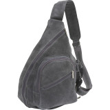 Distressed Leather Crossbody Bag