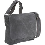 Vertical Simple Distressed Leather Messenger Bag