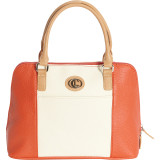 Vertical Color Block Large Satchel