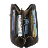 Leather Zippered Wallet