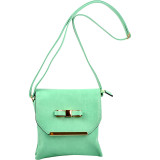 Gold-Tone Bow Crossbody Bag