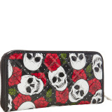 Skull and Roses Patent Wallet