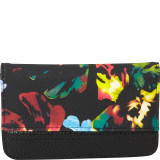 Abstract Floral Pik-Me-Up Snap Card Case