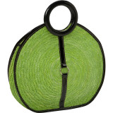 Milan Straw Top Handle Bracelet Round Bag