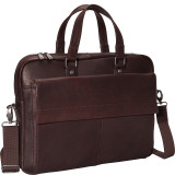 Colombian Leather Slim Laptop/Tablet Briefcase