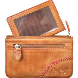 Baseball Stitch Pouch With Credit Card Insert