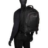 Roll On Back 4-Wheeled Double Compartment 17" Computer Backpack