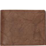 "Manchester" Collection Leather Passcase Bi-Fold Wallet