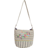 Dual Print Cotton Shoulder Bag