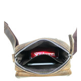8" Leather Parent-Child Shoulder/Waist Bag