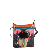 Dark City Print Cross Body