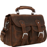 14" Leather Laptop Briefcase