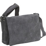 Distressed Leather Full Flap Laptop Messenger - L
