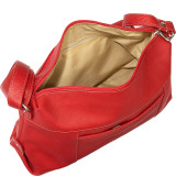 Top Zip Front Slip Shoulder Bag