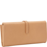 Multi Compartment Wallet with Strap Accent