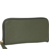 Roomy Zip Clutch Wallet