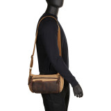 Stylish Canvas Leather Shoulder Bag