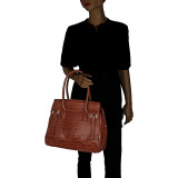 Buckthorn Crocodile Leather Satchel