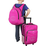 Kids Peace Luggage and Backpack Set With Integrated Cooler