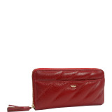Sayoko Single Zip Gusseted Clutch Wallet