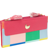 Color Block Squares Cosmopolitan Wallet