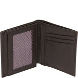"Hackney" Collection Leather RFID Slim Square Passcase Wallet