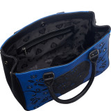 Laser Cut Skull Blue Tote
