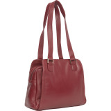 Top Zip Compartments Shoulder Bag