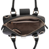 Structured Satchel with Zip Top Closure